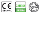 Drie certificeringsmerken voor Colmef Silikoll Flex C2TE S1 25 kg product