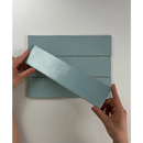 Lichtblauw rechthoekig paneel met openingen van de Colonial Sky mat 7,5x30