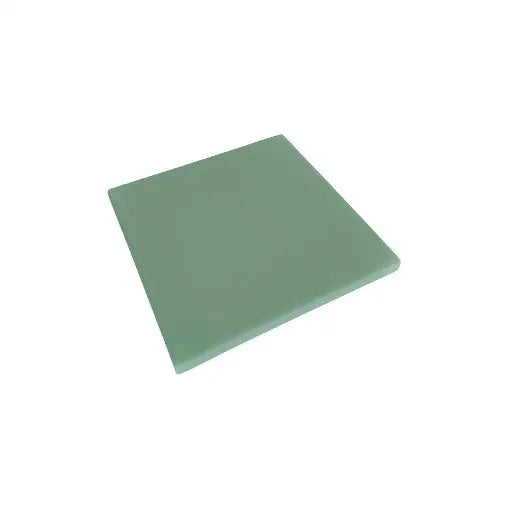 Square sage green ceramic tile from Colourstyle Cielo 10x10 rett collectie