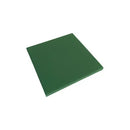 Flat green rubberen mat van Colourstyle Smeraldo 10x10 rett voor elke ruimte