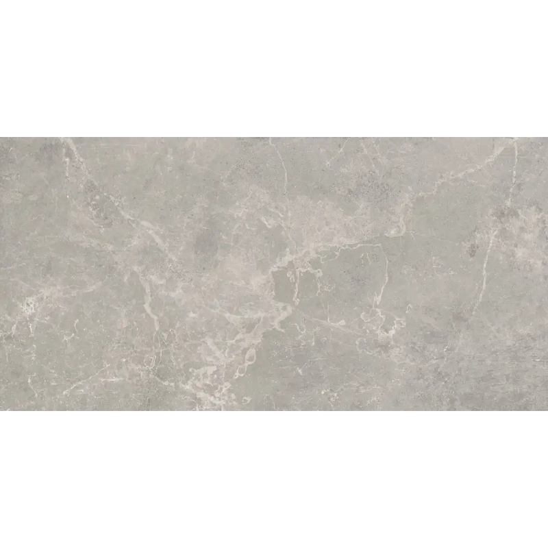 Grey marble surface with white veining in Concept Grey gepolijst 60x120 rett