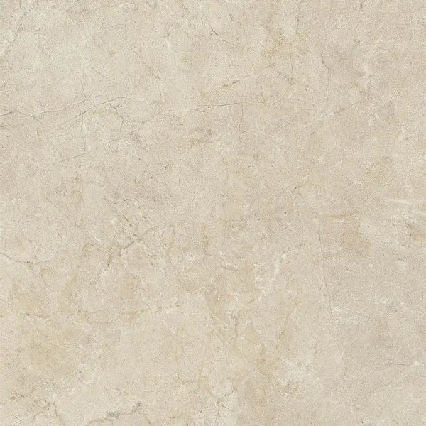 Beige marmertextuur met subtiele aderingen, Crema Marfil mat 75x75 rett