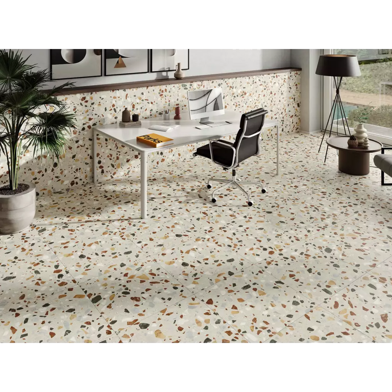 Crisp XL Beige terrazzo 60x60 rett - Top Tegels