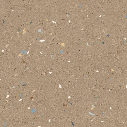 Speckled beige terrazzo surface met kleurrijke steentjes in 80x80 terrazzo tegels