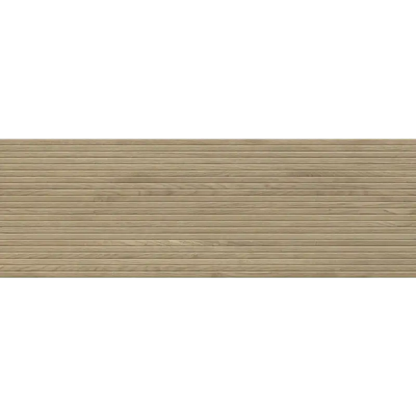 Textuur van beige houtnerf voor Dassel Oak wandtegel 40x120 rett