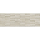 Beige keramische daster cream wandtegel 40x120 rett in een speels halfsteens patroon