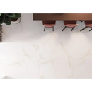 Witte marmeren vloer met subtiele aderen, Diamond Gold mat 60x60 rett in beeld