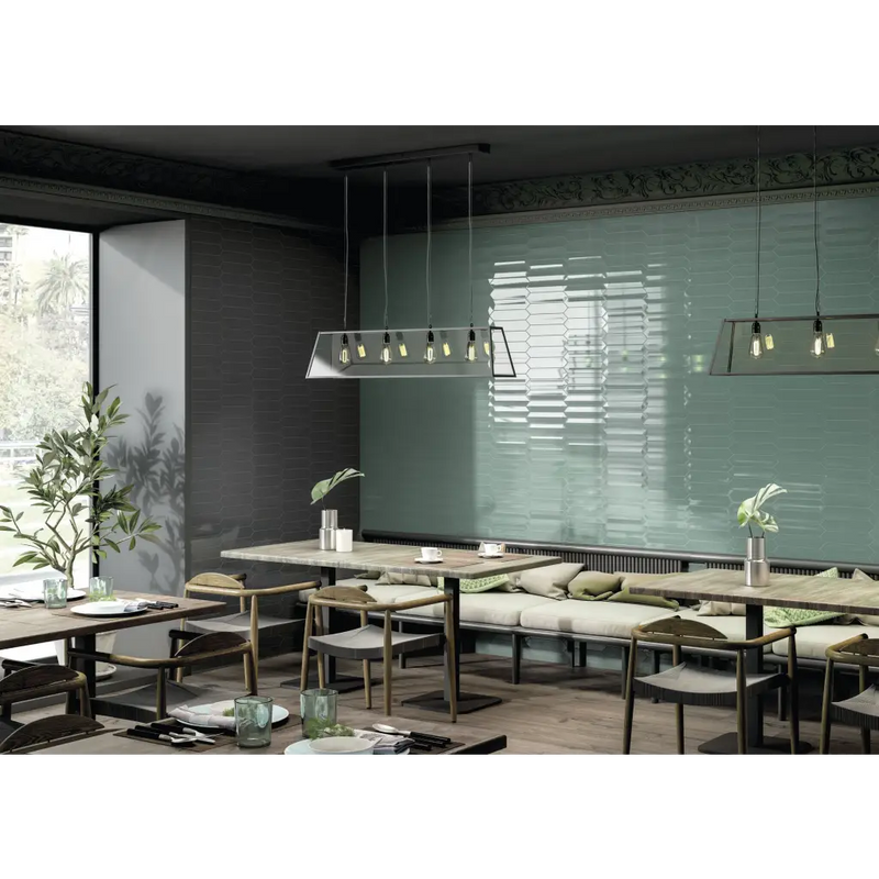 Moderne Dimsey Jade hanglamp met glazen shades voor een stijlvolle interieurlook