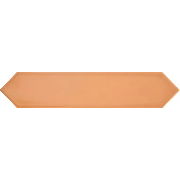 Elongated hexagonal terracotta tile Dimsey Ochre 6,5x33,2 voor stijlvolle vloertegels