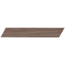 Bruine houten plank schuin gesneden, onderdeel van Fapnest Brown Chevron 7,5x45