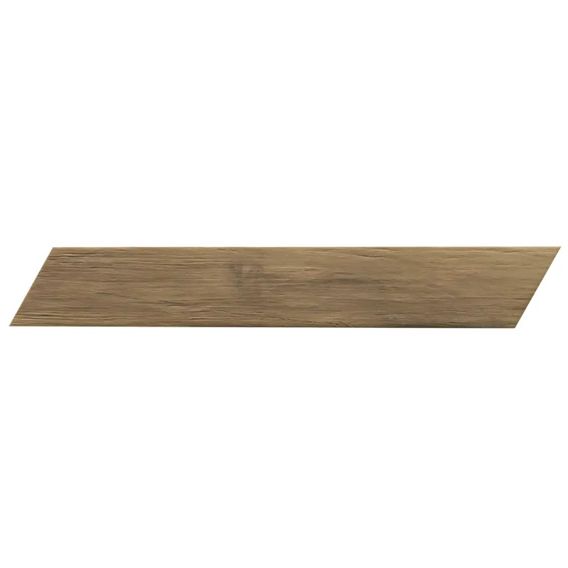 Angled houten plank met chevron-snede van Fapnest Oak Chevron 7,5x45