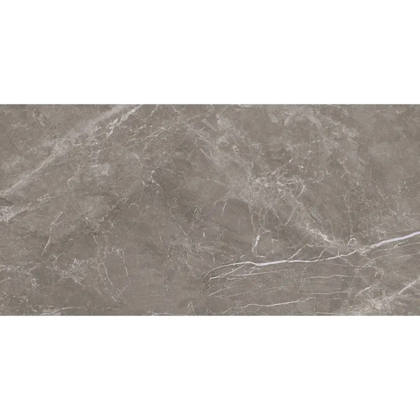 Grijze Fior di Bosco Noce gepolijst marmertegel 60x120 rett met witte adering