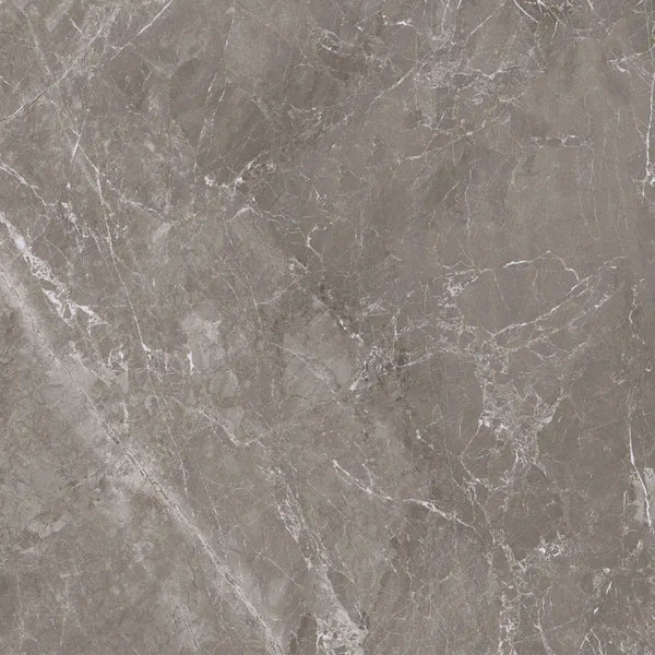 Grijze marmertegel met witte adering, Fior di Bosco Noce silk 60x60 rett