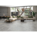 Lichte grijze marmerlook tegels met subtiel wit aderen, Fior di Bosco Perla Silk 120x120