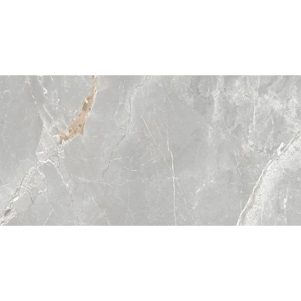 Lichtgrijze Fior di Bosco Perla Silk 30x60 marmer met subtiele witte en bruine aders