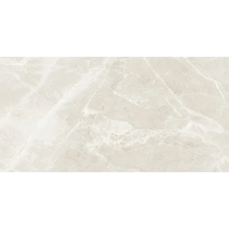 Licht beige Fior di Bosco marmer met subtiele witte aders, gepolijst 60x120