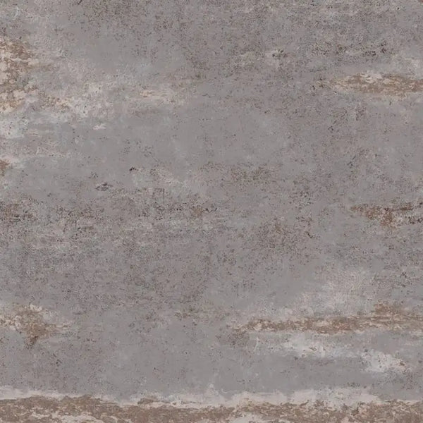 Mottled grey and brown surface of Flatiron Silver 80x80 rett met tegels