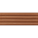 Horizontale bruine Gare Terra glans siding, glad en glanzend, 10x30,5 cm