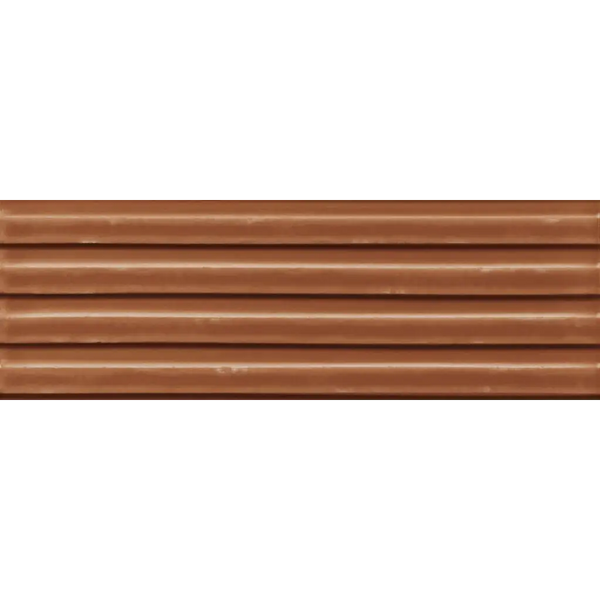 Horizontale bruine Gare Terra glans siding, glad en glanzend, 10x30,5 cm