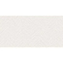 Witte gestructureerde chevronbehang met Glaciar White Arrow decor mat 60x120