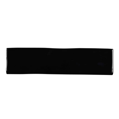 Zwarte rechthoekige balk met glanzende afwerking van Prissmacer Glans Black 7,5x30