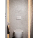 Witte gm01 ultra wit soft grain wandtegels toilet met ingebouwde tank