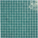 Square teal glasemuren met witte voeg, GM29 Jade Green Soft Grain wandtegels