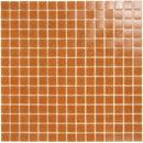 Square oranje glasmozaïek tegels met groutlijnen voor gm30 dark terra soft grain
