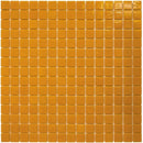 GM41 Orange Soft Grain wandtegels met glanzende gouden gele vierkante mosaic tegels