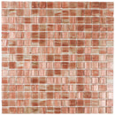 Champagne gmg403 koperen glasmozaïektegel met geborsteld metallic effect