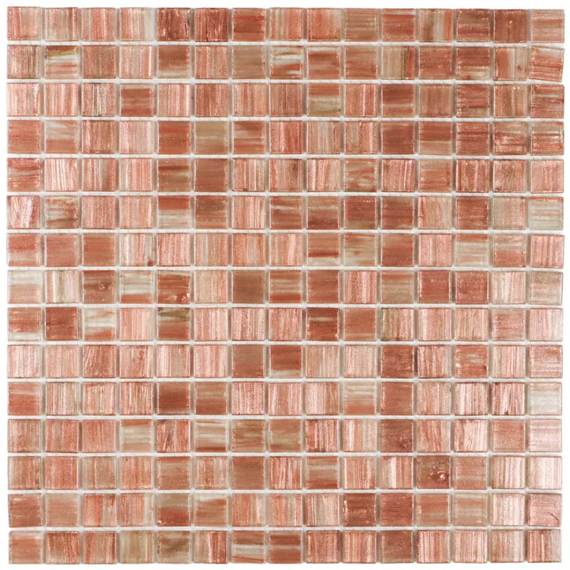 Champagne gmg403 koperen glasmozaïektegel met geborsteld metallic effect