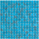 GMG491 Lichtblauw wandtegels met gouden ader en blauwe mozaïekstijl