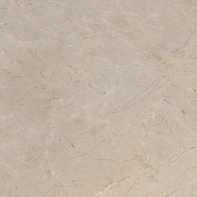 Beige marble surface with subtle diagonal veining on Golden Age Beige 60x60 rett