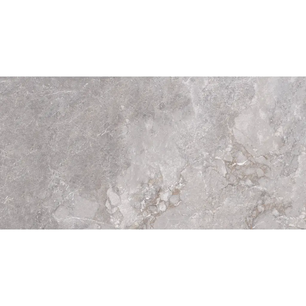 Grey marble-achtige steensurface met witte aderen, Golden Age Grey 60x120 rett