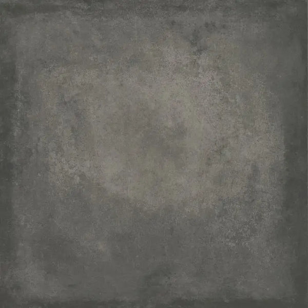 Textured grey concrete surface Grafton Anthracite 80x80 rett met verweerd uiterlijk