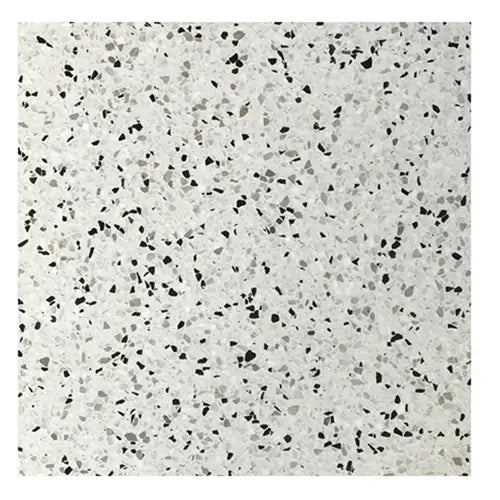 Speckled Granito Parma 40x40 cm flooring with black and gray fragments in white cement