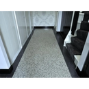 Terrazzo vloer met zwart-wit gespikkeld patroon Granito Treviso 40x40 cm