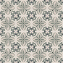 Repeating sage green and beige floral motif tile design voor een prachtige sfeer