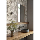 Grijze stenen wastafel Harlow Carrara met matte afwerking en ronde randen