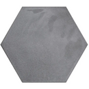 Gray hexagon moon grey glans 16x18 tegel met matte, textuuroppervlak dat op beton lijkt