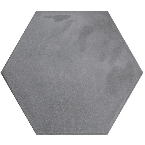 Hexagon Moon Grey glans 16x18, matte finish gray tile for stylish spaces