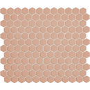 Matte peach hexagonale mozaïektegels HM23080 Royal Peach Matt R11 voor stijlvolle interieur