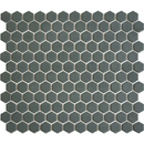 Dark groene hexagonale mozaïek tegels met lichte grijze voeg, HM23550 Camo Green Matt R11