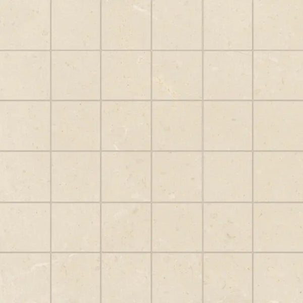 Hollstone Butter mozaiek 5x5 roomkleurige tegels met matte textuur