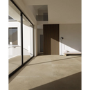 Vloer-tot-plafond schuifdeuren met zonlicht op Hollstone Sour 60x60 rett tegels