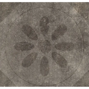 Bloemvormig patroon in Hormigon Antraciet Citrus 70x70x3,2 voor een unieke uitstraling