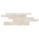 Lichte beige Impact Moon Brick stroken met natuursteen textuur, gestaggerd patroon