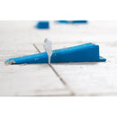 Blauwe wig met witte clip voor Jabo levelling systeem voetstukken 250 stuks 1mm