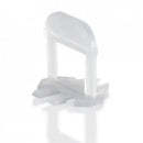 Witte Jabo levelling systeem voetstukken 250 stuks 1mm U-vorm clips voor egale tegels