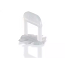 Witte kunststof tegelniveau clip voor Jabo levelling systeem voetstukken 250 stuks 2mm